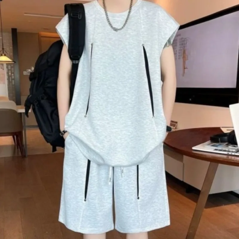 Outdoor Sports Outfit - ティーンエイジャー ユース 夏 軽量 メンズ ノースリーブ