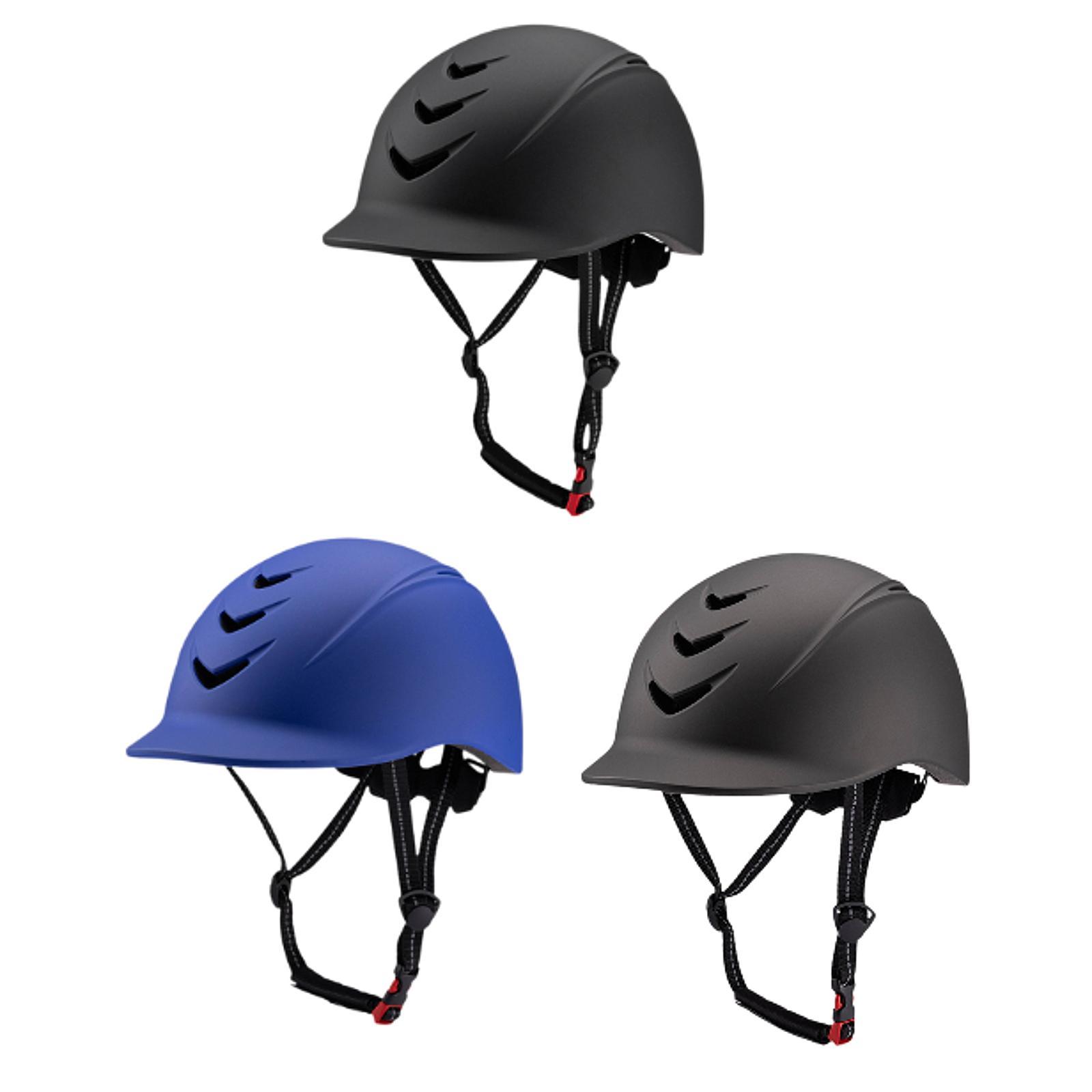 Equestrian Helmet - 調節可能な乗馬ヘルメット耐衝撃性乗馬ヘッドギア軽量サマーヘルメット女性男性アウトドアスポーツ用
