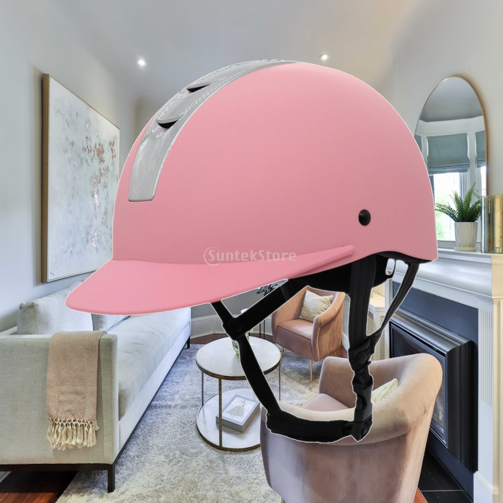 Equestrian Helmet - 快適な乗馬用ヘルメット 洗える裏地付き保護キャップ マウンテンバイクやスポーツ用の乗馬用品