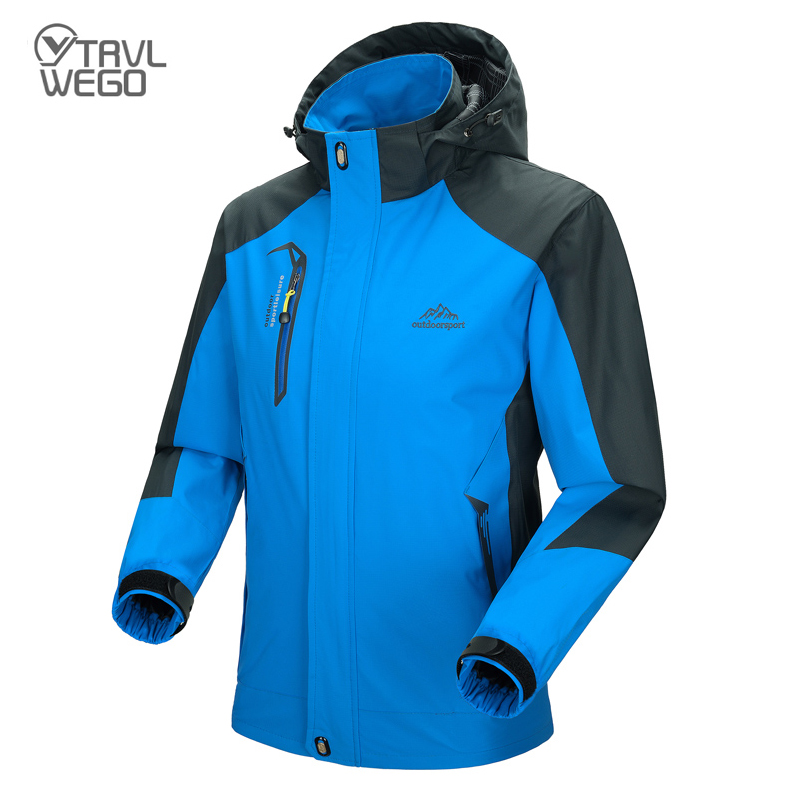 Outdoor Sport Waterproof Jacket - Trvlwego-メンズ防水ハイキングジャケット,コート,仕事,釣り,トレッキング,アウトドアウインドブレーカー,スポーツ,春秋,旅行服