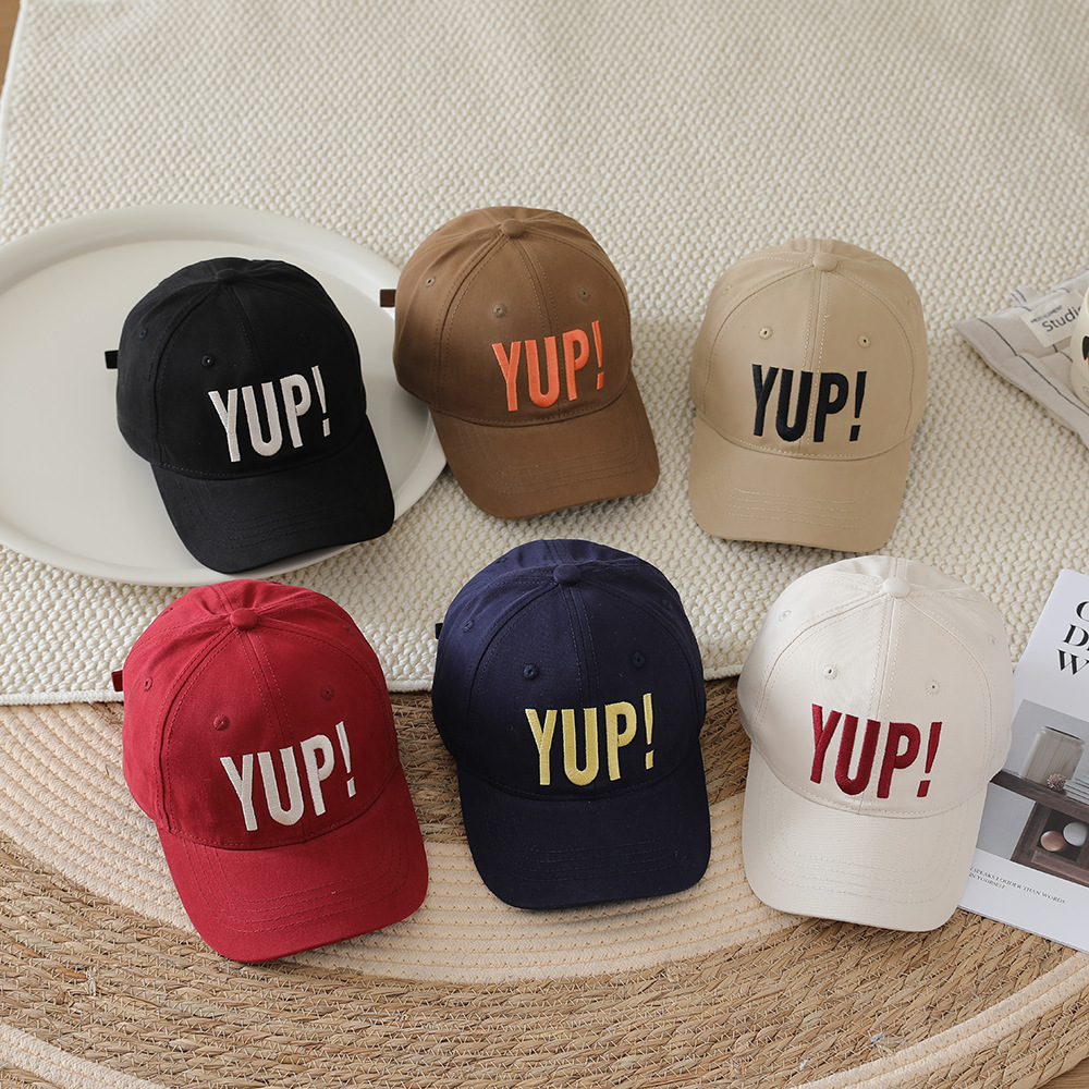 Outdoor Sport Hat - キッズ野球帽男の子女の子ファッション文字刺繍ヒップホップ調節可能なアウトドアスポーツキャップ通気性サンシェード旅行日よけ帽子