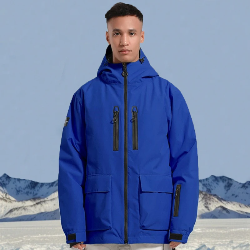 Outdoor Sport Waterproof Jacket - 防水厚手スキージャケット、暖かい冬服、アウトドアスポーツ、ゆったりとしたスノーコート、カップルスノーボードトップ、新しい
