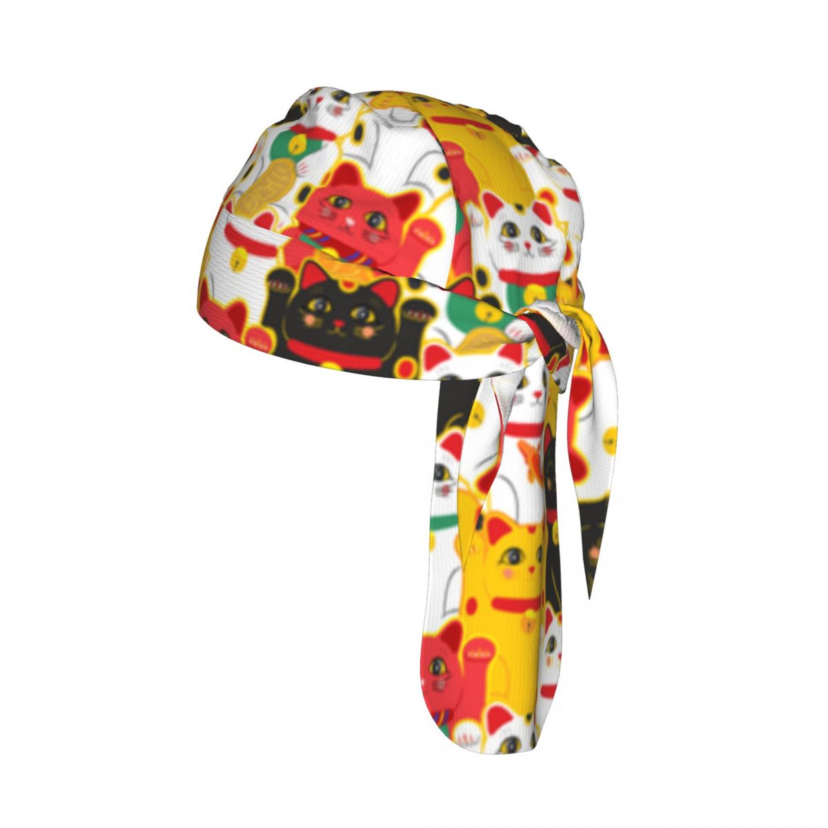 Outdoor Sport Hat - 招き猫猫柄ラッキーキャッツスポーツランニングハイキング日焼け止めフード帽子サイクリングキャップ速乾性海賊帽子
