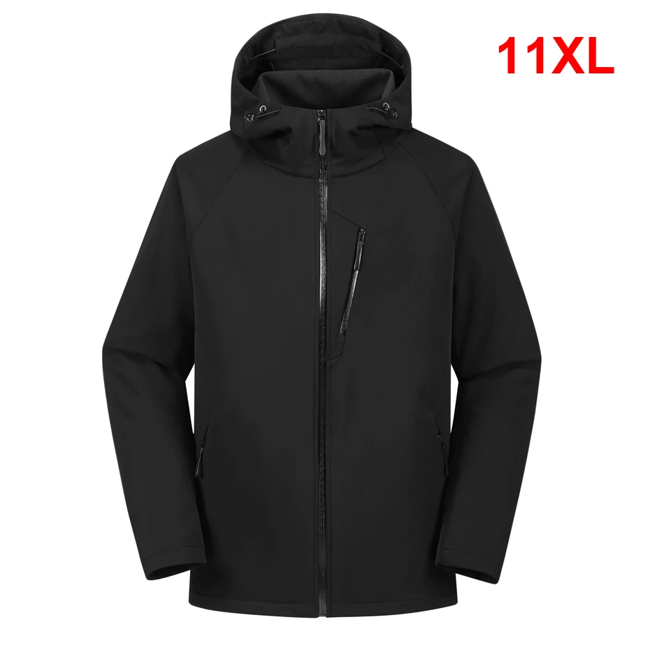 Outdoor Sport Waterproof Jacket - メンズキャンプジャケット,防水ウインドブレーカー,カジュアルコート,ラージサイズ,春,秋,ファッショナブル,ラージサイズ,11XL, 10XL