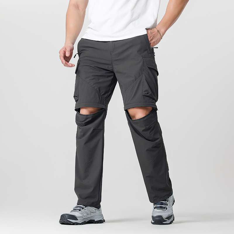 Outdoor Sport Hiking Pants - メンズ カーゴ ハイキング コンバーチブル パンツ、防水、速乾性、軽量、取り外し可能なジッパー、アウトドア アドベンチャー、釣り、キャンプに最適、オールシーズン対応の多用途ハイキング
