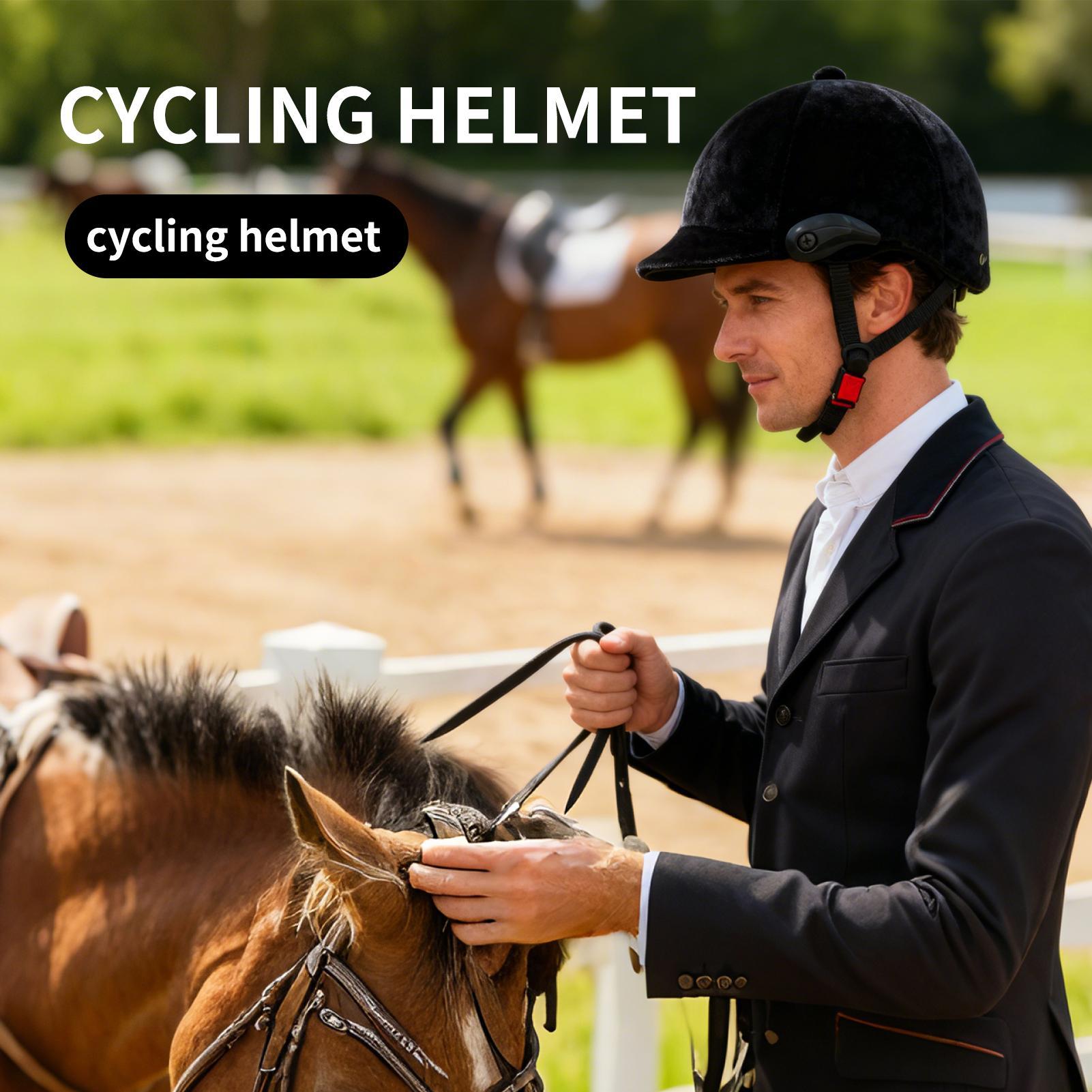 乗馬ヘルメット調節可能な保護安全帽子自転車ヘルメット青少年大 - Equestrian Helmet のレビューと価格