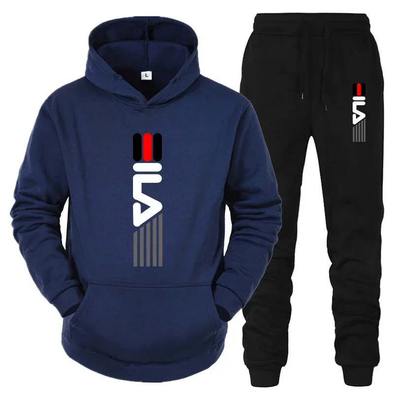 メンズトラックスーツフード付きスウェットシャツ+スウェットパ - Outdoor Sports Outfit のレビューと価格