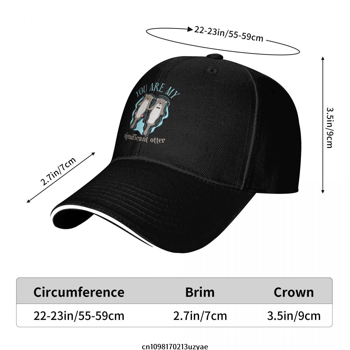 重要なカワウソ野球帽ヒップホップサンドイッチキャップ男性女性 - Outdoor Sport Hat のレビューと価格