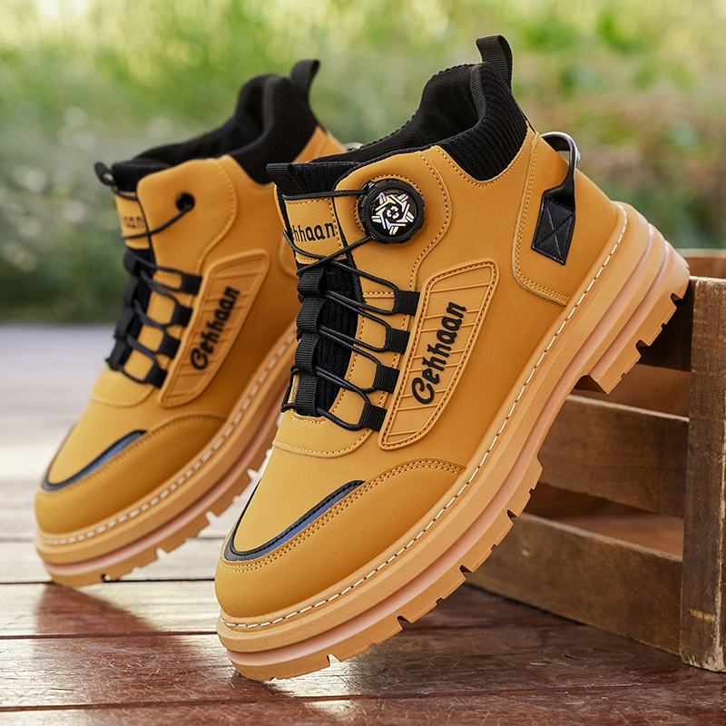 メンズハイカットブーツ、回転ノブ付きのクイックウェアデザイン - Outdoor Sports Activities のレビューと価格