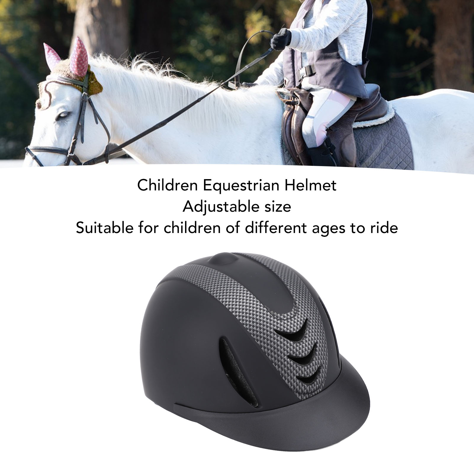 子供用乗馬ヘルメット 通気性のある取り外し可能なライナー 子 - Equestrian Helmet のレビューと価格