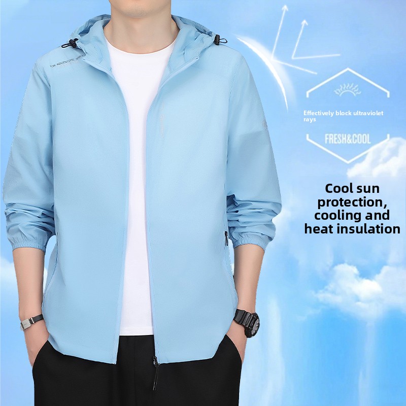 夏用メンズ防水速乾UVカットハイキングウィンドブレーカー ア - Outdoor Sport Waterproof Jacket のレビューと価格