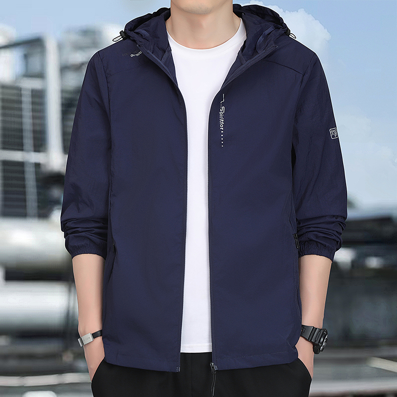 夏用メンズ防水速乾UVカットハイキングウィンドブレーカー ア - Outdoor Sport Waterproof Jacket のレビューと価格
