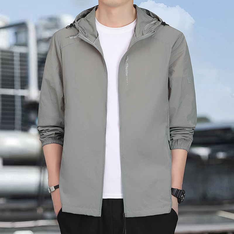 夏用メンズ防水速乾UVカットハイキングウィンドブレーカー ア - Outdoor Sport Waterproof Jacket のレビューと価格