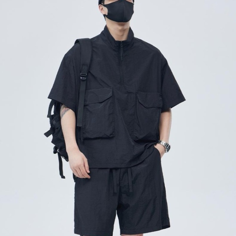 メンズ夏カジュアルスポーツウェアセットプラスサイズ最大300 - Outdoor Sports Outfit のレビューと価格
