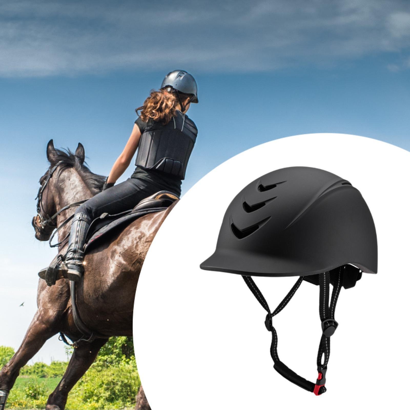 調節可能な乗馬ヘルメット耐衝撃性乗馬ヘッドギア軽量サマーヘル - Equestrian Helmet のレビューと価格