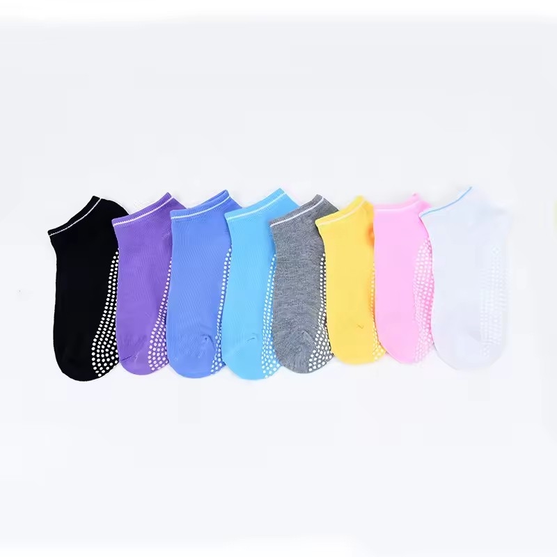 1-3 ペア女性用滑り止め靴下トランポリンヨガソックス綿通気 - Trampoline Park Sock のレビューと価格