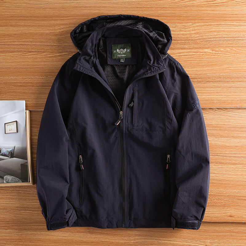男性用防水フード付きジャケット、ハイキングコート、アウトドア - Outdoor Sport Waterproof Jacket のレビューと価格