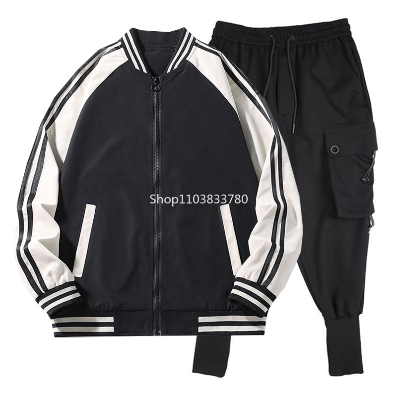 メンズセットアップジャケットとスウェットパンツ 防風カジュア - Outdoor Sports Outfit のレビューと価格