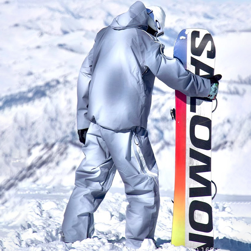 冬防水フード付きジャケットパンツ女性雪スーツ屋外スポーツマウ - Outdoor Sport Waterproof Jacket のレビューと価格