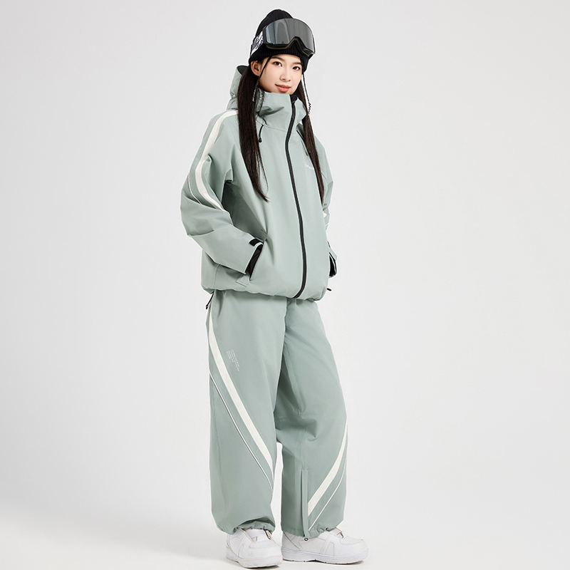 冬防水フード付きジャケットパンツ女性雪スーツ屋外スポーツマウ - Outdoor Sport Waterproof Jacket のレビューと価格