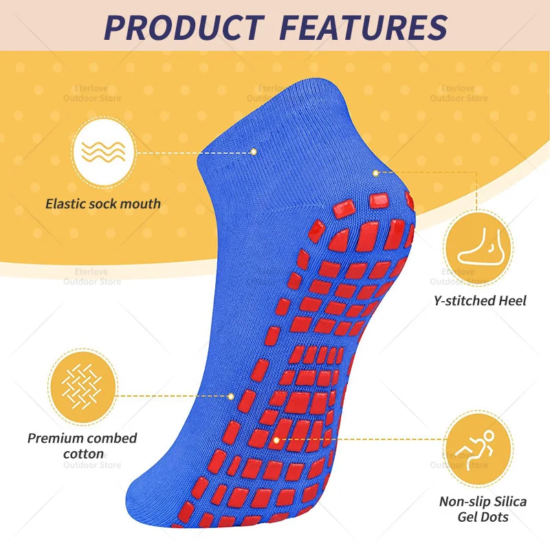 屋内ヨガピラティストランポリン女性の靴下大人/子供シリコーン - Trampoline Park Sock のレビューと価格