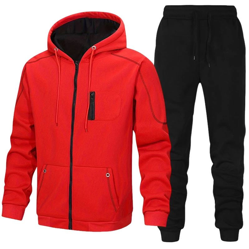 秋冬デイリーカジュアルスポーツジョガースーツ屋外暖かいバイク - Outdoor Sports Outfit のレビューと価格