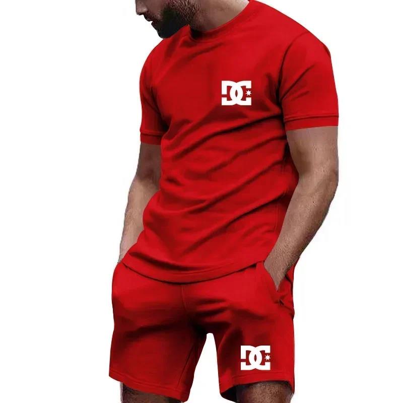夏の新作メンズ半袖Tシャツと通気性のあるショートパンツのツー - Outdoor Sport Leisure のレビューと価格