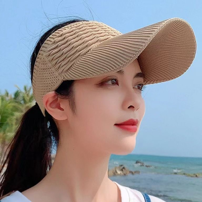 1 個女性抗 UV 日よけ帽子通気性調節可能な空のトップバイ - Outdoor Sport Hat のレビューと価格