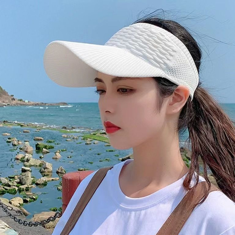 1 個女性抗 UV 日よけ帽子通気性調節可能な空のトップバイ - Outdoor Sport Hat のレビューと価格