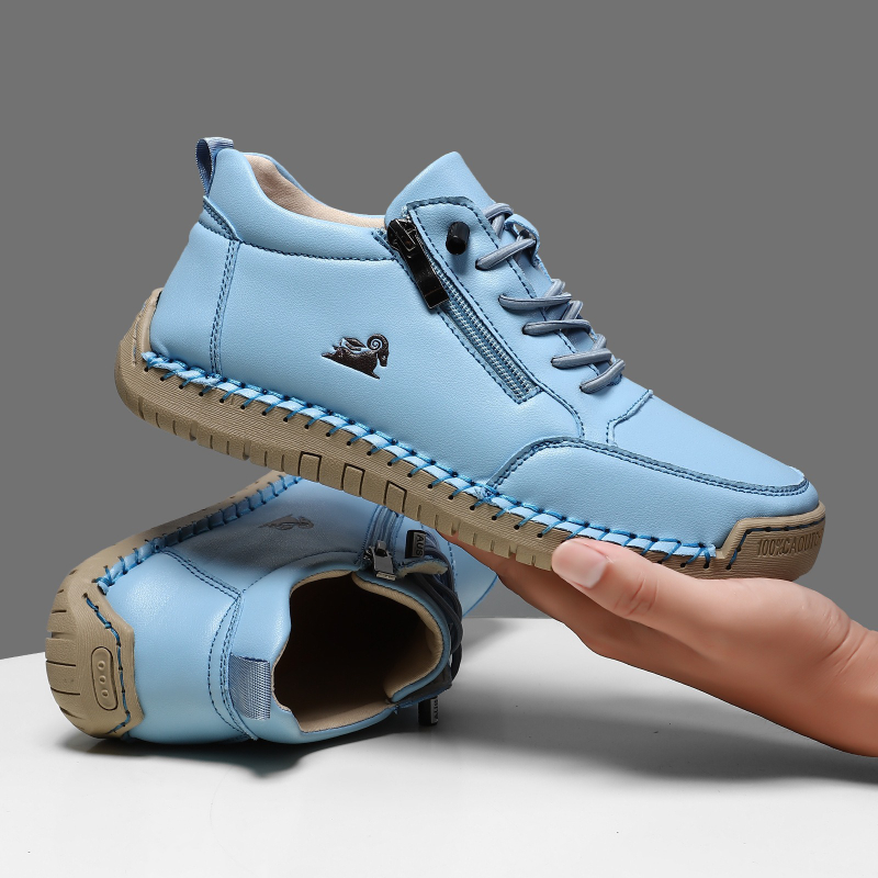 女性用スニーカー手作りレザーカジュアルシューズアウトドアソフ - Outdoor Sport Leisure のレビューと価格