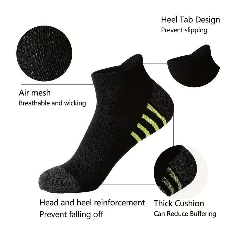 12/24 ペアメンズスポーツソックス通気性快適な黒、白レジ - Outdoor Sports Activities のレビューと価格