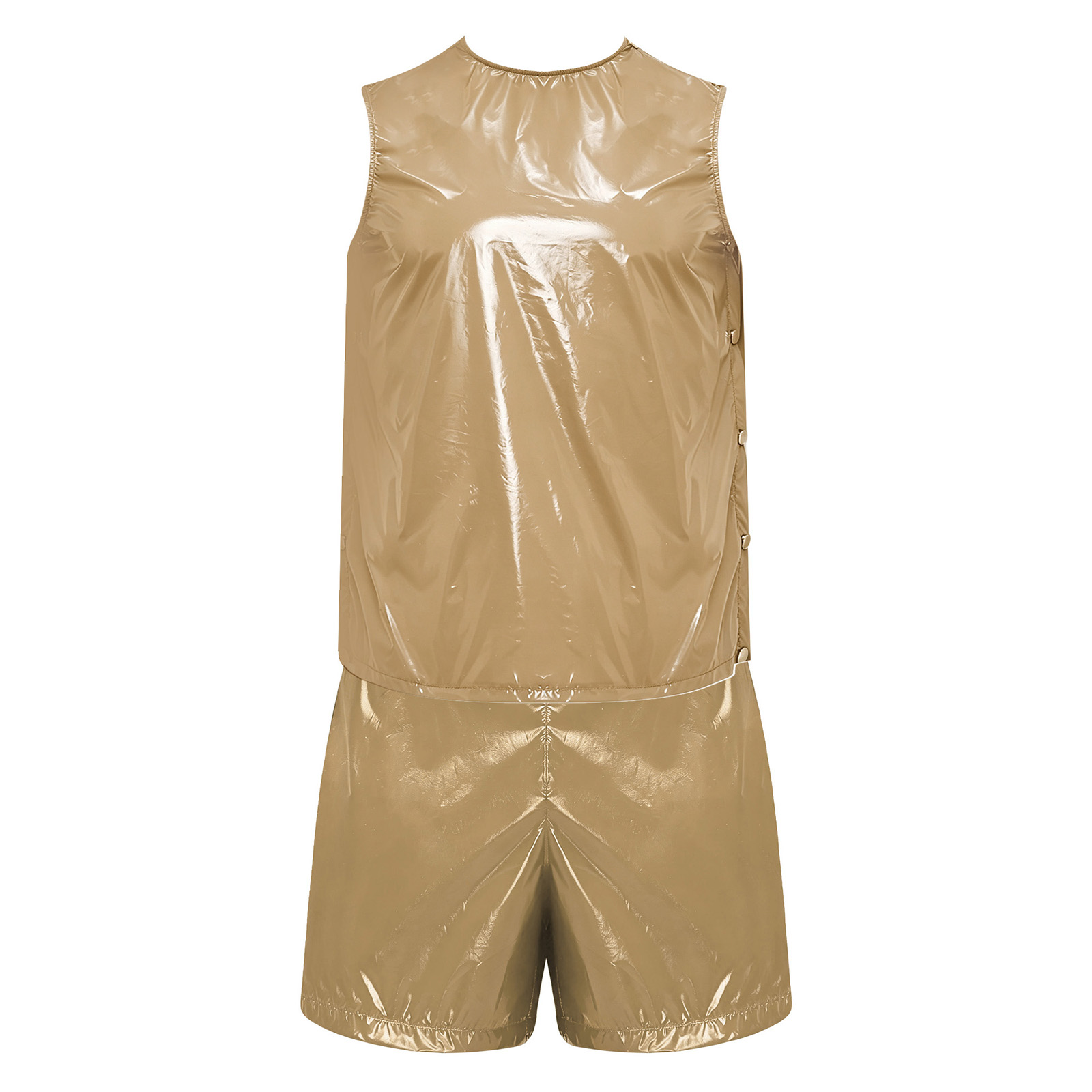 男性用適応型防水汗取りタンクトップとサイドボタン付きボクサー - Outdoor Sports Outfit のレビューと価格